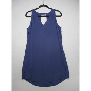 Old Navy Blue Minimalist Lightweight Boho Sleeveless Dress Womens Size Medium